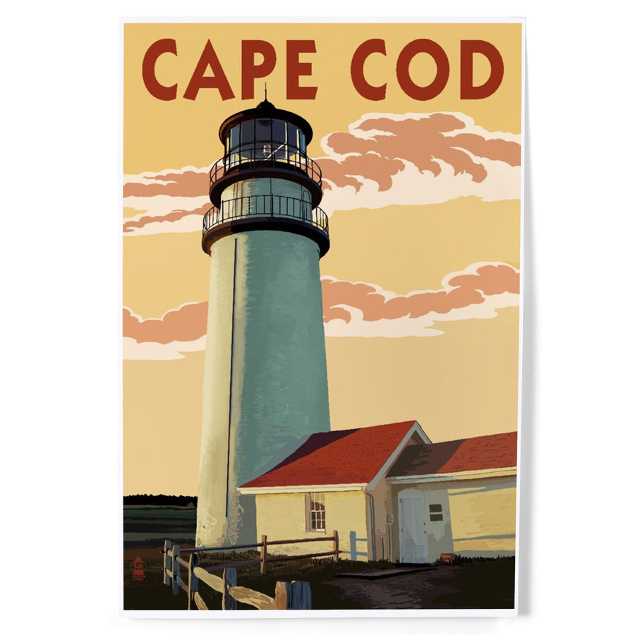 Cape Cod, Massachusetts, Lighthouse, Art & Giclee Prints - Lantern Press