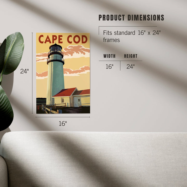 Cape Cod, Massachusetts, Lighthouse, Art & Giclee Prints - Lantern Press