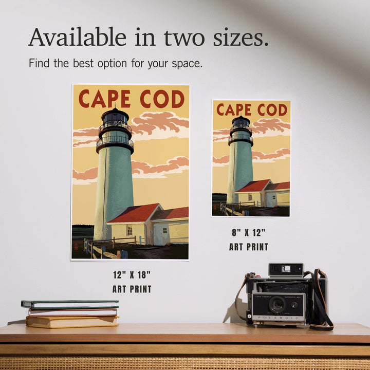 Cape Cod, Massachusetts, Lighthouse, Art & Giclee Prints - Lantern Press