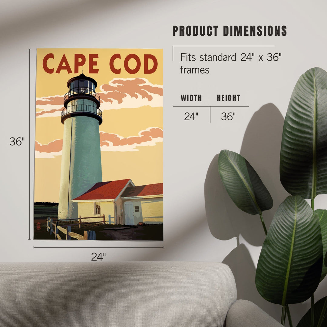 Cape Cod, Massachusetts, Lighthouse, Art & Giclee Prints - Lantern Press