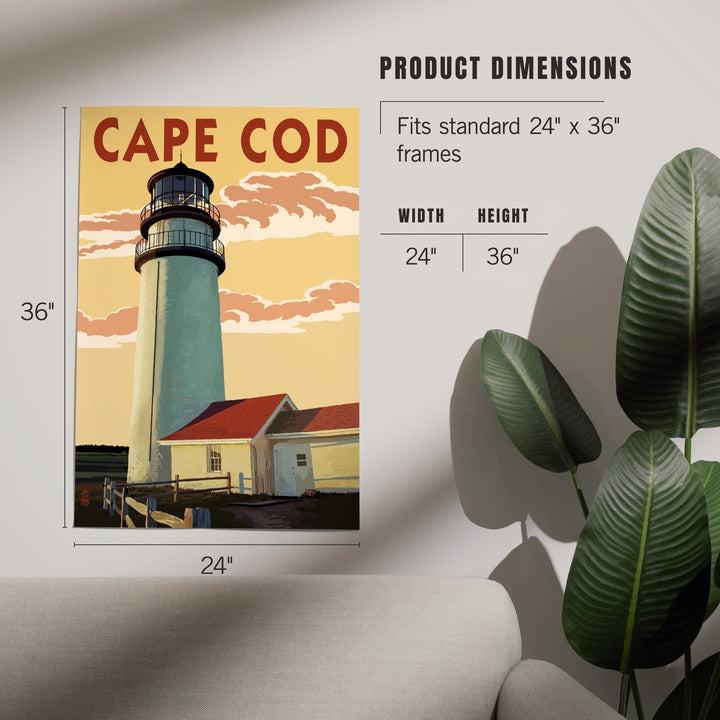 Cape Cod, Massachusetts, Lighthouse, Art & Giclee Prints - Lantern Press