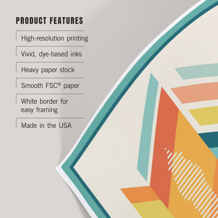 Cape May, New Jersey, Vector, Lighthouse, Art & Giclee Prints - Lantern Press