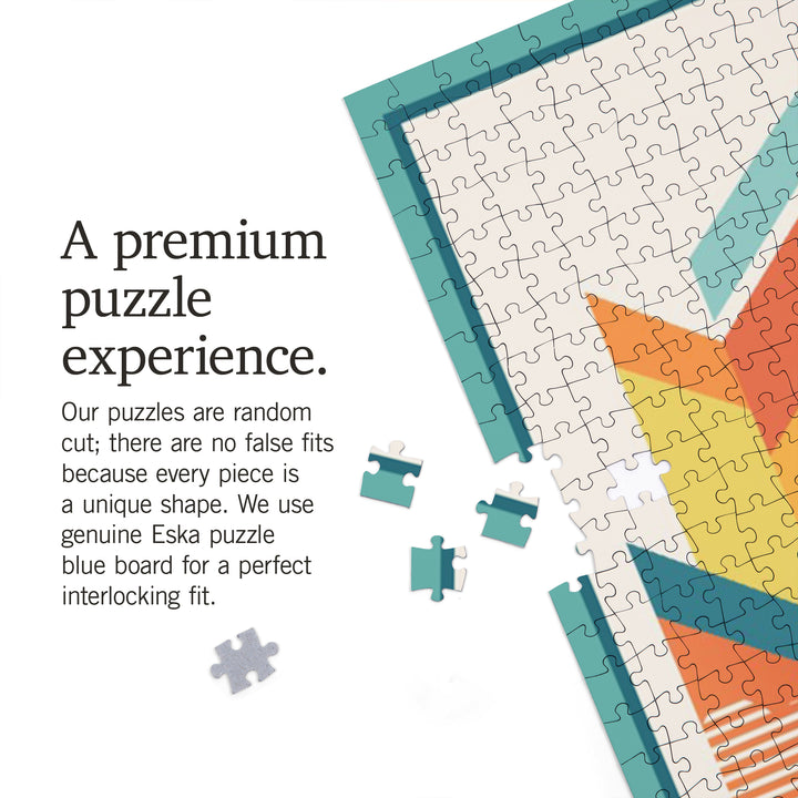 Cape May, New Jersey, Vector, Lighthouse, Jigsaw Puzzle Puzzle Lantern Press