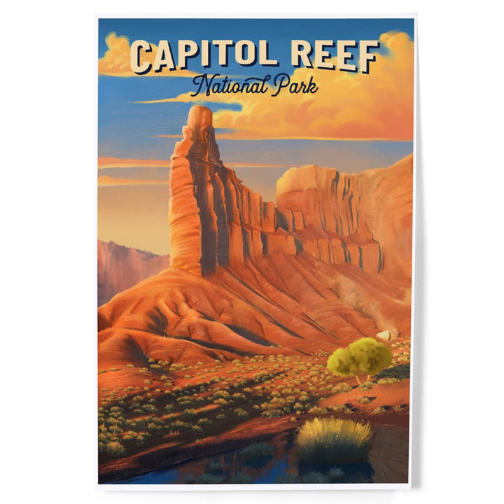 Capitol Reef National Park, Utah, Oil Painting, Art & Giclee Prints - Lantern Press