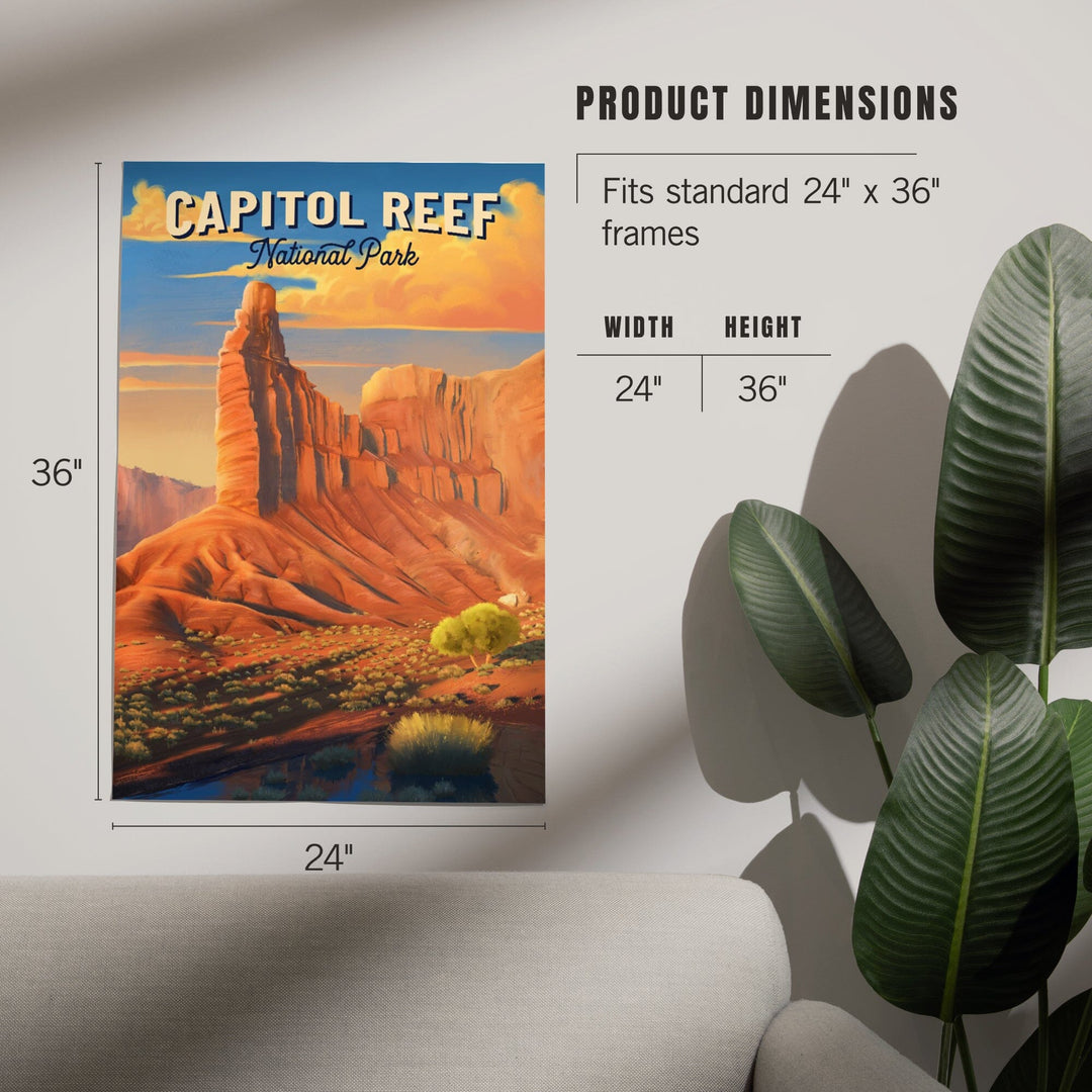 Capitol Reef National Park, Utah, Oil Painting, Art & Giclee Prints - Lantern Press