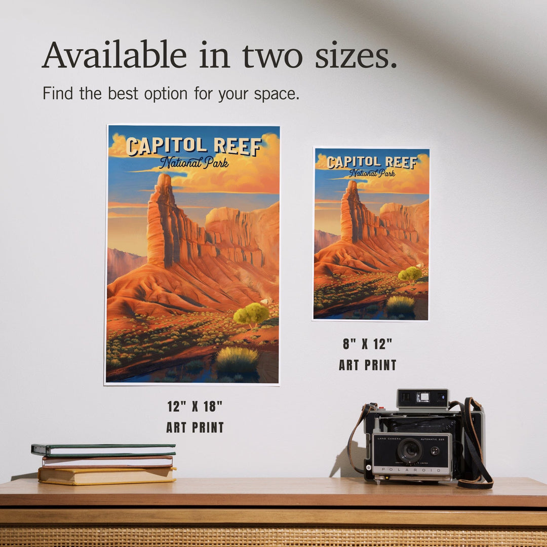 Capitol Reef National Park, Utah, Oil Painting, Art & Giclee Prints - Lantern Press