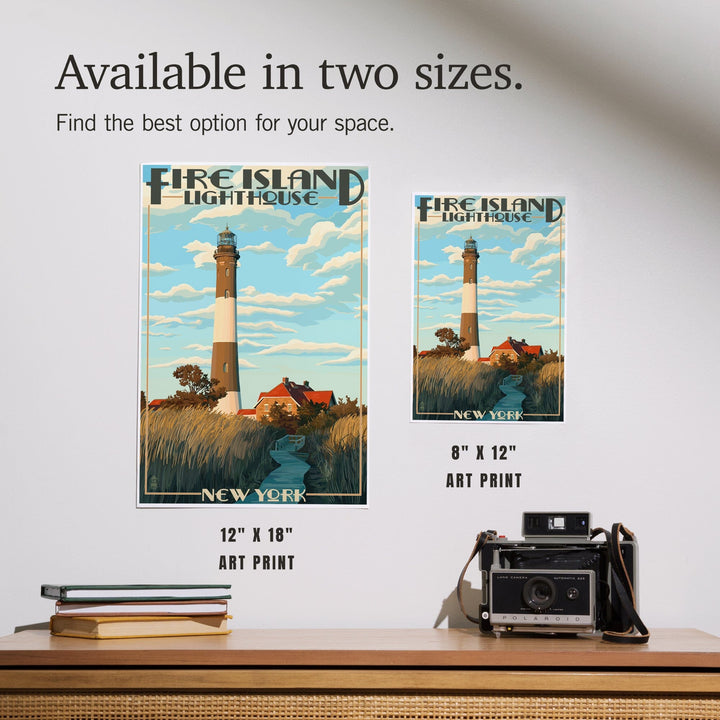Captree Island, New York, Fire Island Lighthouses, Art & Giclee Prints - Lantern Press