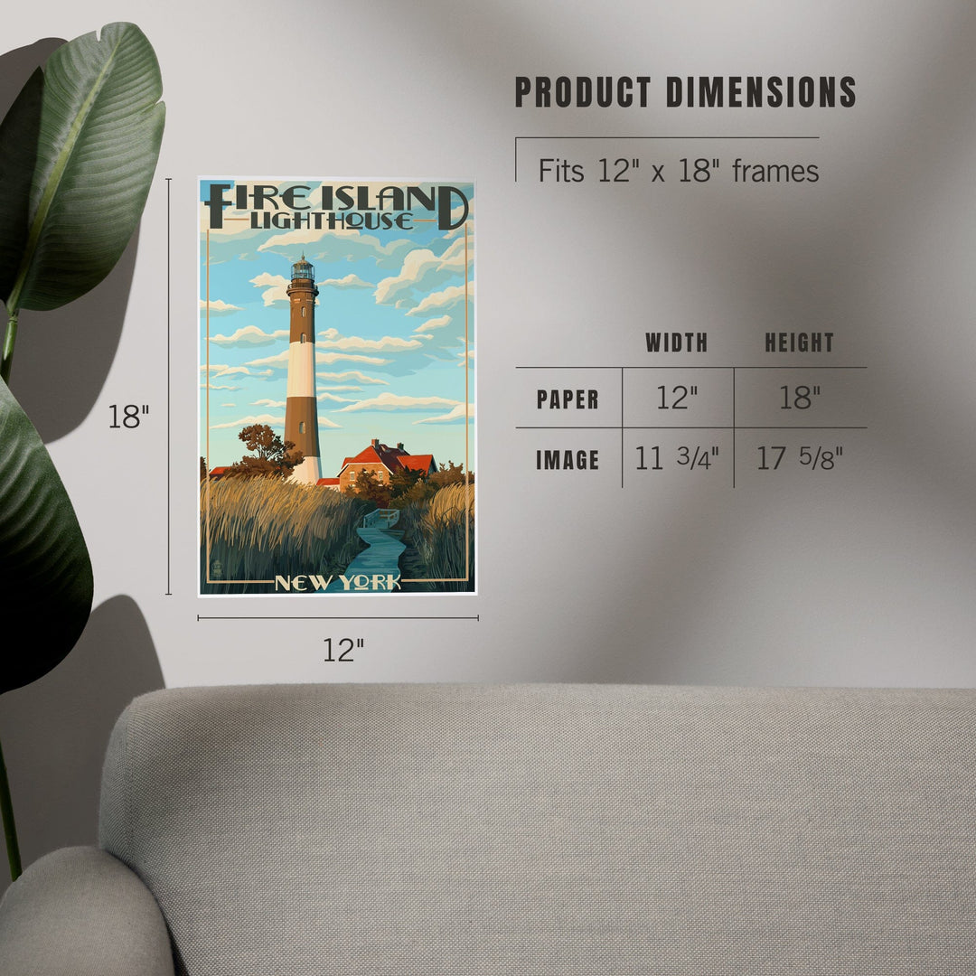 Captree Island, New York, Fire Island Lighthouses, Art & Giclee Prints - Lantern Press