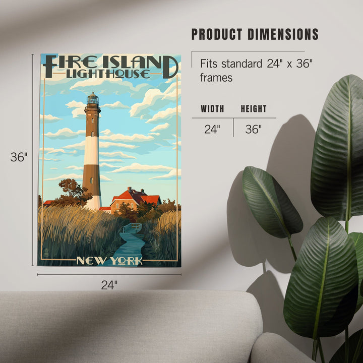 Captree Island, New York, Fire Island Lighthouses, Art & Giclee Prints - Lantern Press
