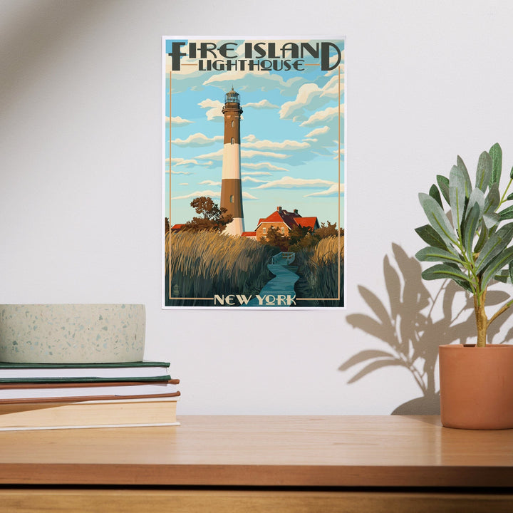 Captree Island, New York, Fire Island Lighthouses, Art & Giclee Prints - Lantern Press