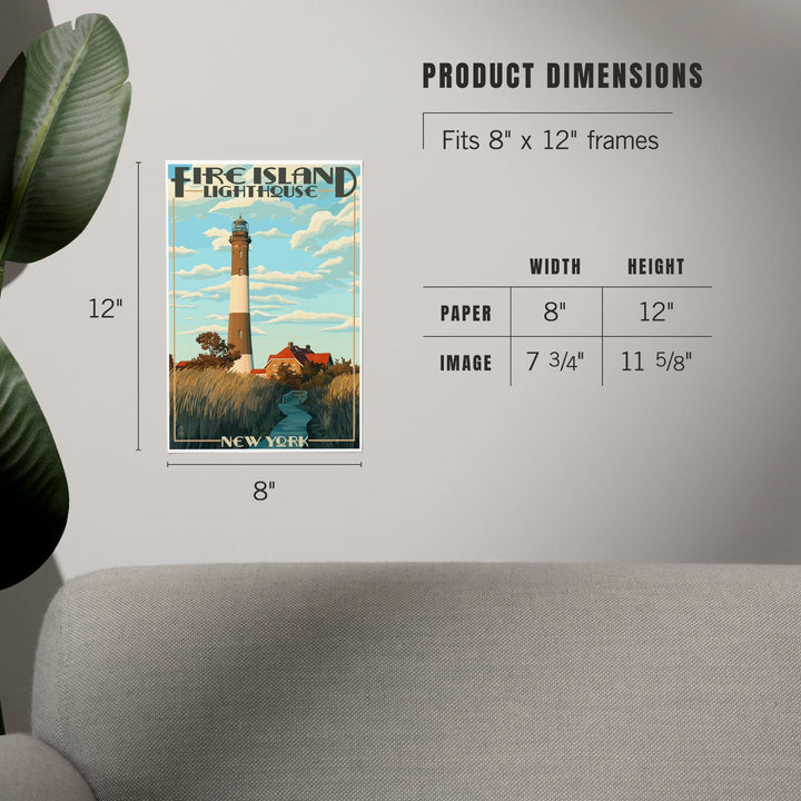 Captree Island, New York, Fire Island Lighthouses, Art & Giclee Prints - Lantern Press