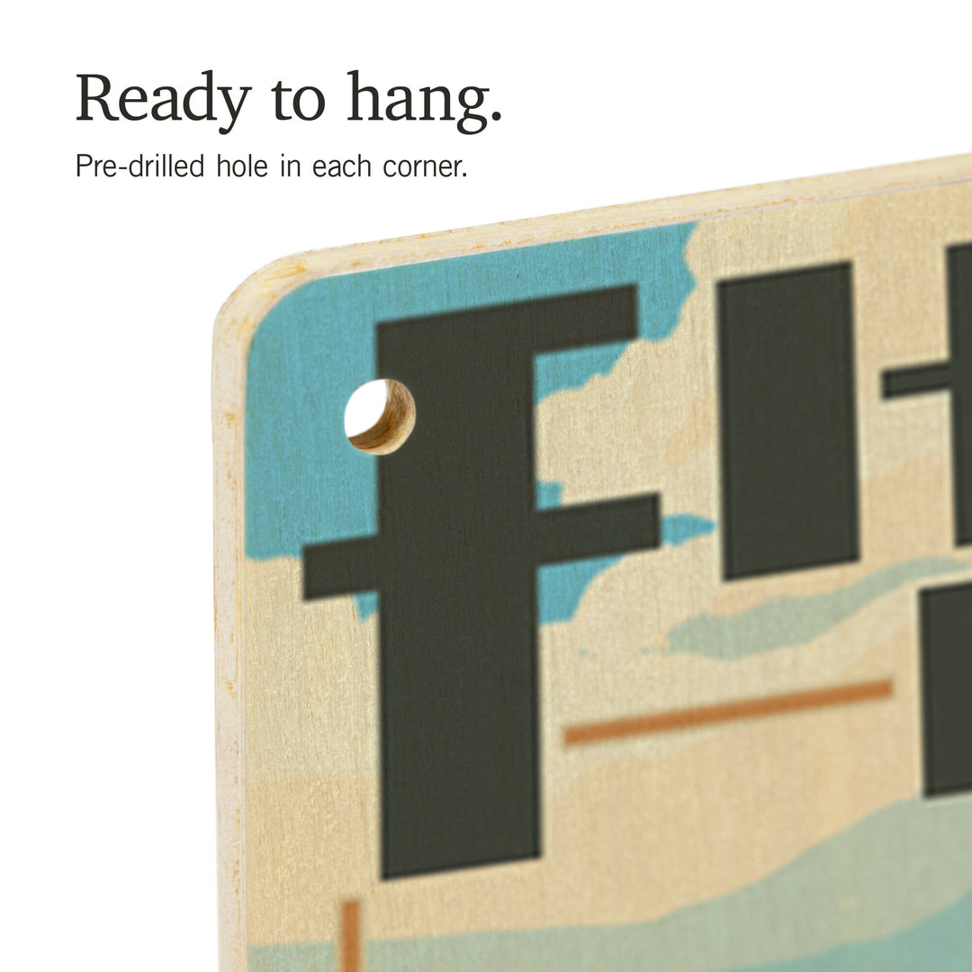 Captree Island, New York, Fire Island Lighthouses, Lantern Press Artwork, Wood Signs and Postcards - Lantern Press