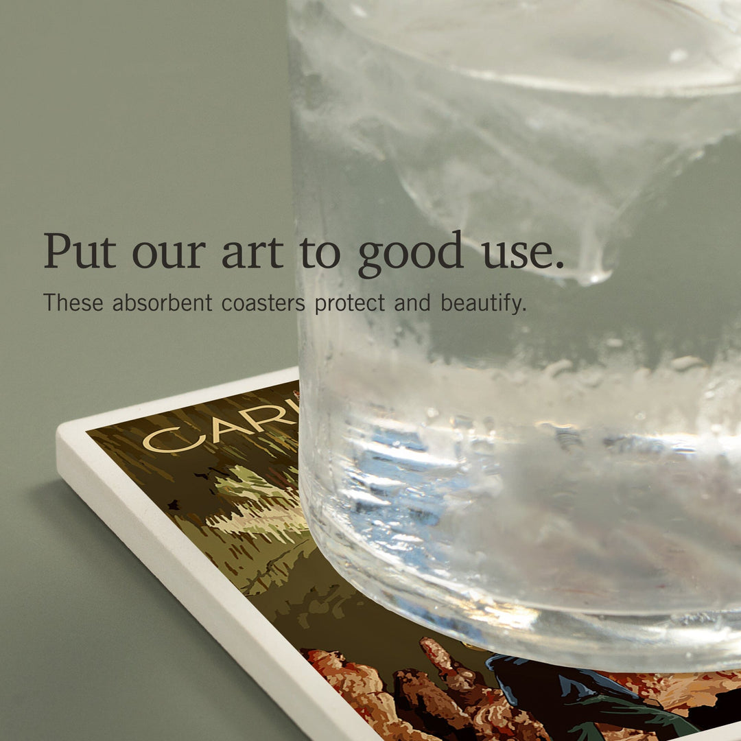 Carlsbad Caverns National Park, New Mexico, The Totem Pole, Coasters Coasters Lantern Press