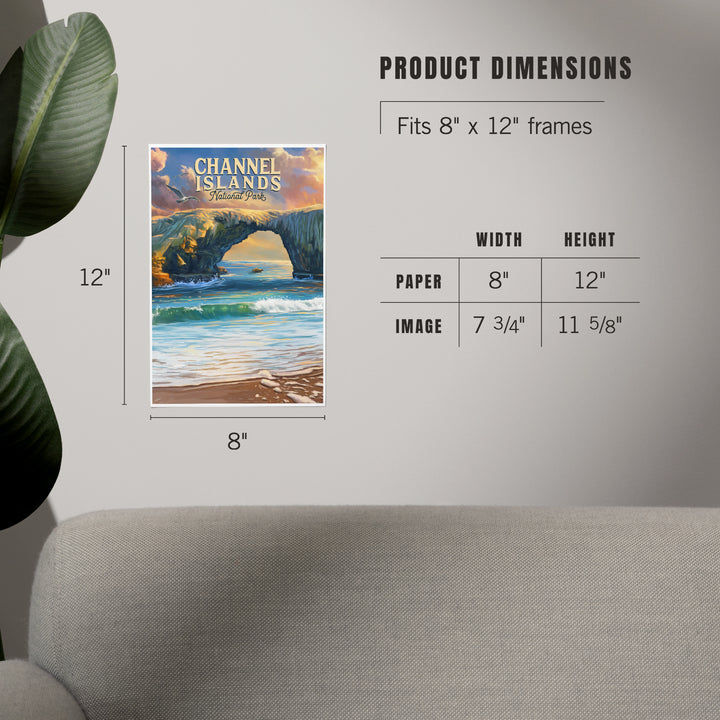 Channel Islands National Park, California, Oil Painting, Art & Giclee Prints Art Lantern Press