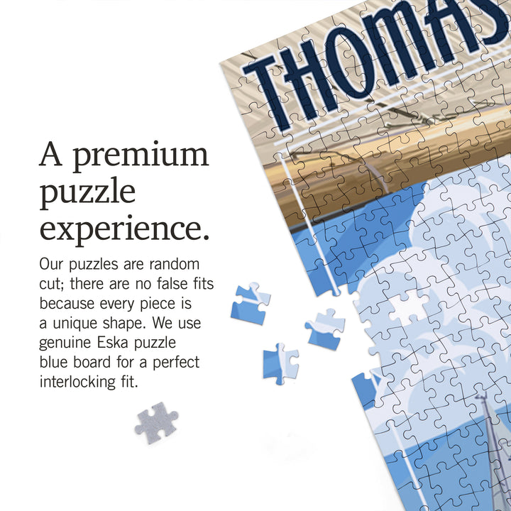 Chesapeake Bay, Maryland, Thomas Point Light, Jigsaw Puzzle Puzzle Lantern Press