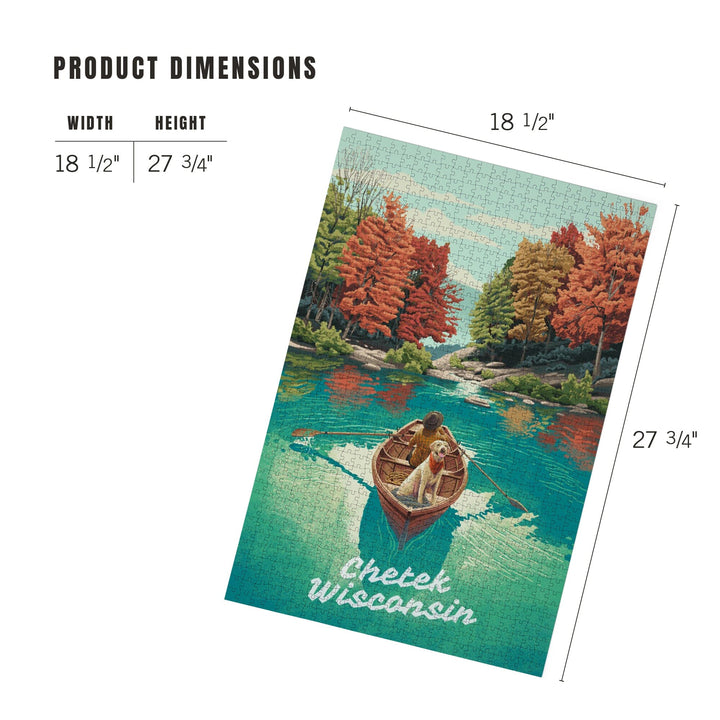 Chetek, Wisconsin, Quiet Explorer, Boating, Mountain, Jigsaw Puzzle Puzzle Lantern Press