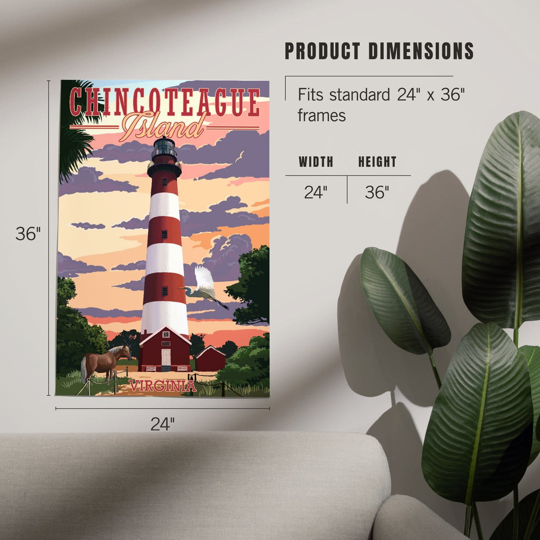 Chincoteague, Virginia, Lighthouse, Art & Giclee Prints - Lantern Press