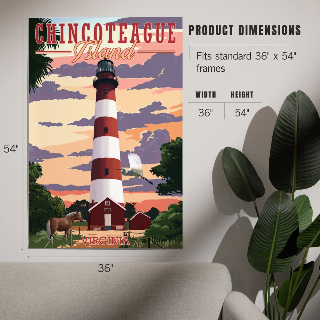 Chincoteague, Virginia, Lighthouse, Art & Giclee Prints - Lantern Press