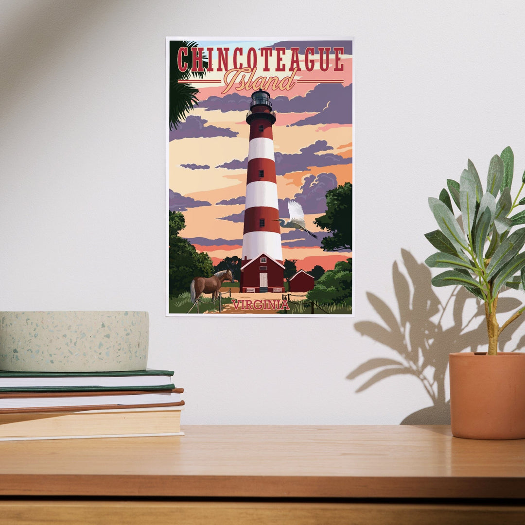 Chincoteague, Virginia, Lighthouse, Art & Giclee Prints - Lantern Press