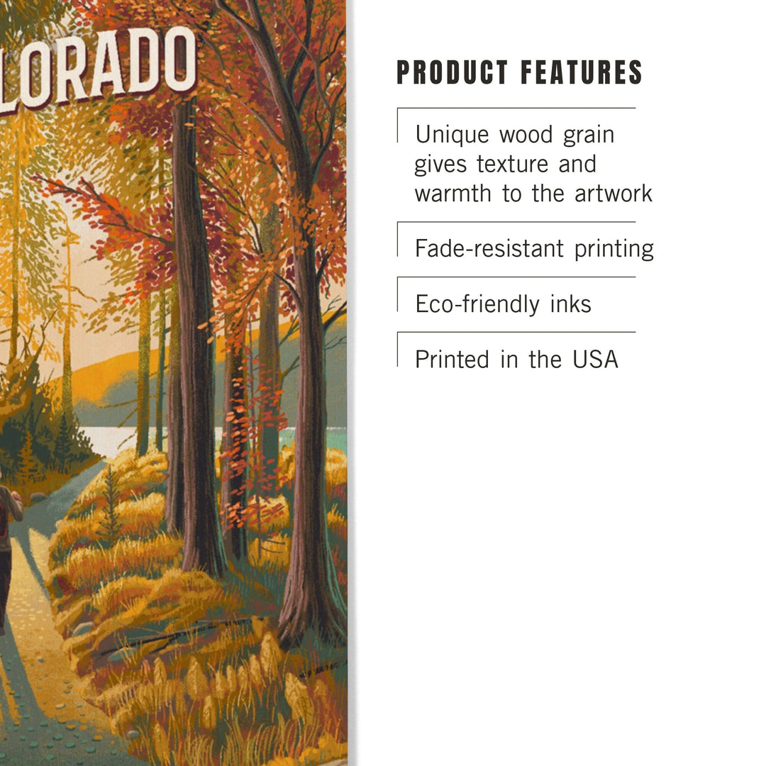 Colorado, Walk In The Woods, Day Hike, Wood Signs and Postcards Wood Lantern Press