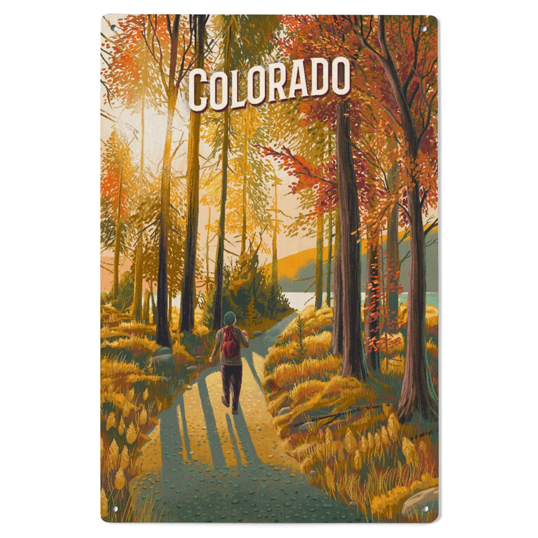 Colorado, Walk In The Woods, Day Hike, Wood Signs and Postcards Wood Lantern Press