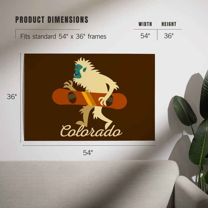 Colorado, Yeti Geometric, Art & Giclee Prints - Lantern Press