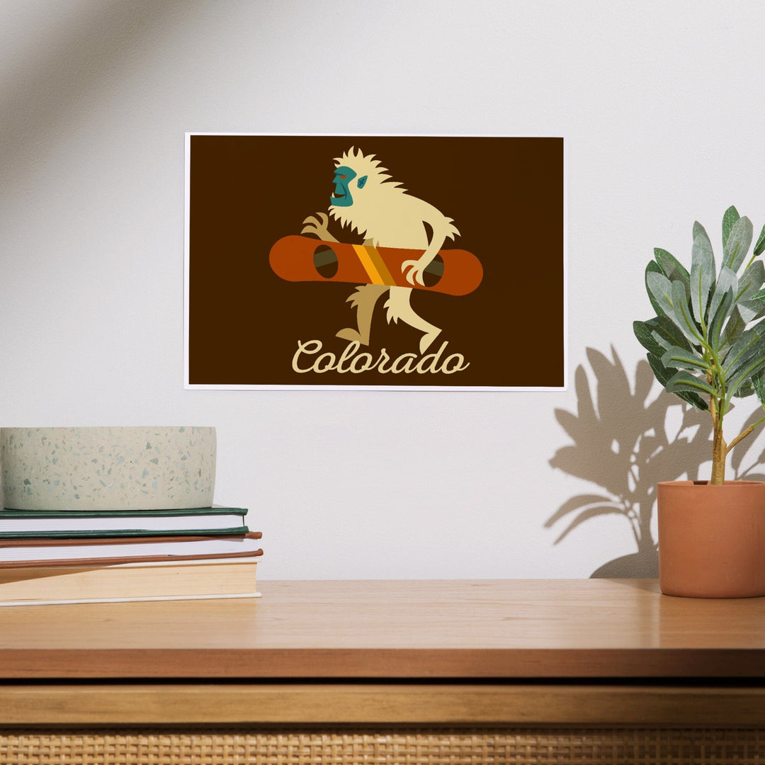 Colorado, Yeti Geometric, Art & Giclee Prints - Lantern Press