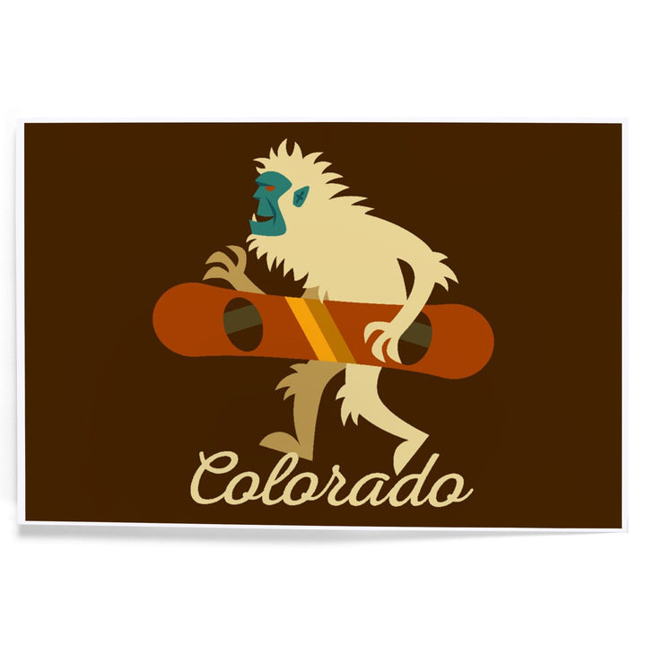 Colorado, Yeti Geometric, Art & Giclee Prints - Lantern Press