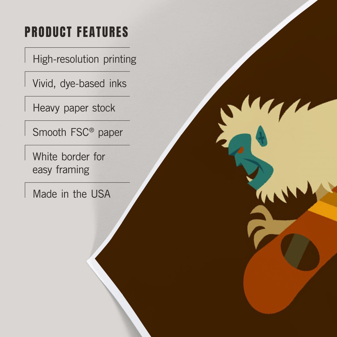Colorado, Yeti Geometric, Art & Giclee Prints - Lantern Press