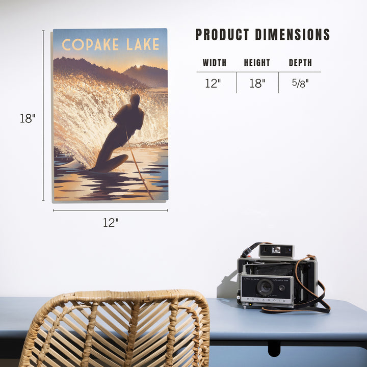 Copake Lake, New York, Get Outside Series, Wake Surfing, Wood Signs and Postcards Wood Lantern Press