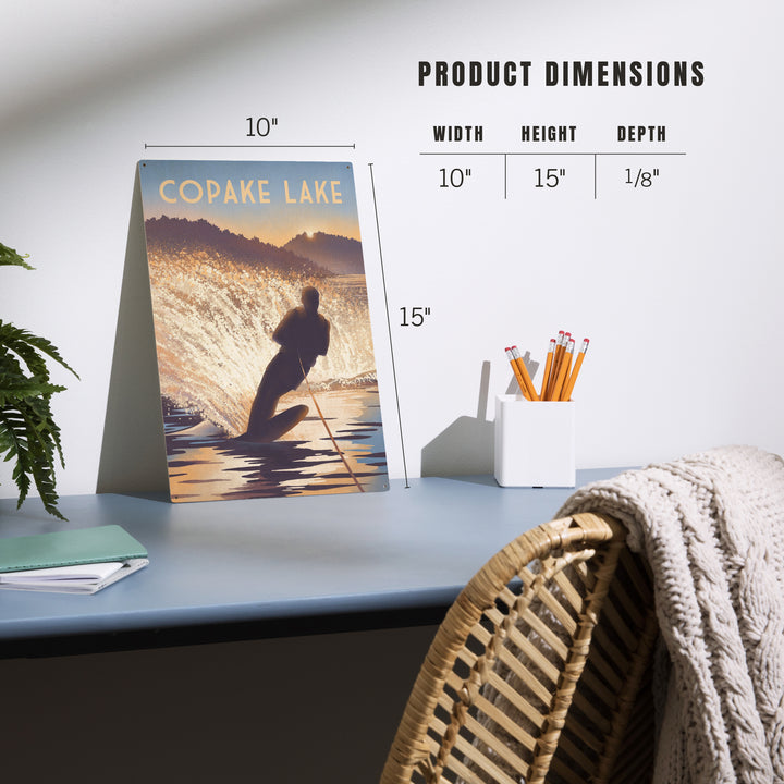 Copake Lake, New York, Get Outside Series, Wake Surfing, Wood Signs and Postcards Wood Lantern Press