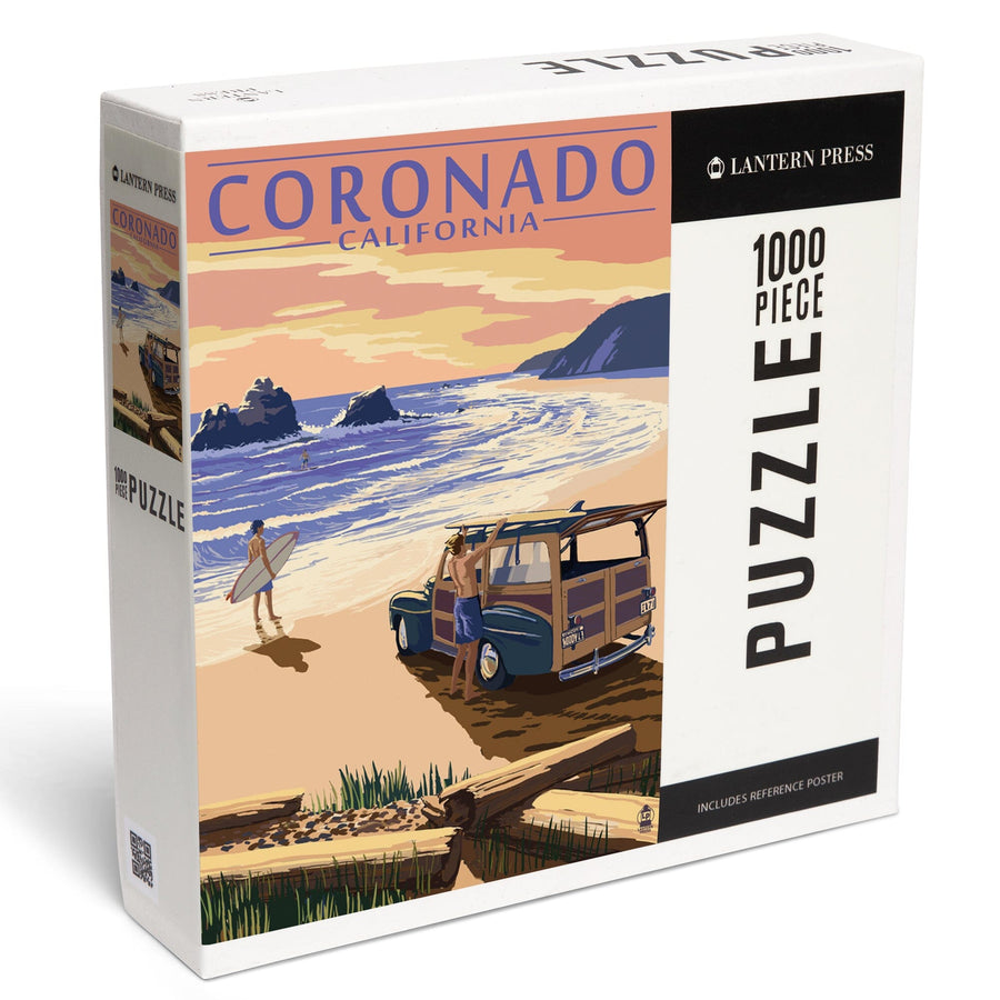 Coronado, California, Woody on the Beach, Jigsaw Puzzle - Lantern Press