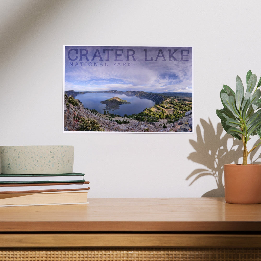 Crater Lake National Park, Oregon, Panoramic View, Art & Giclee Prints - Lantern Press