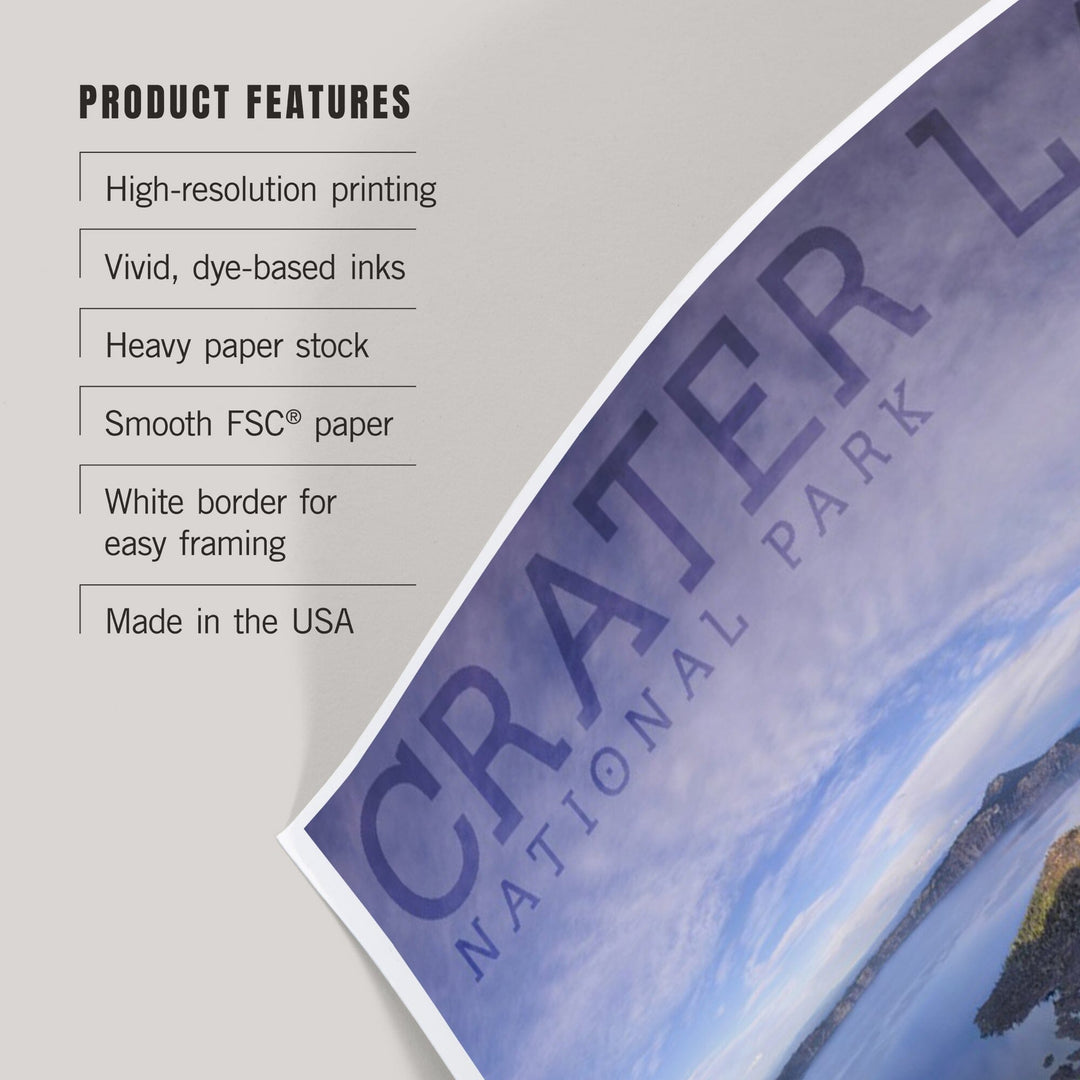Crater Lake National Park, Oregon, Panoramic View, Art & Giclee Prints - Lantern Press