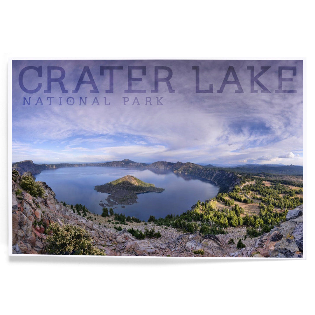 Crater Lake National Park, Oregon, Panoramic View, Art & Giclee Prints - Lantern Press