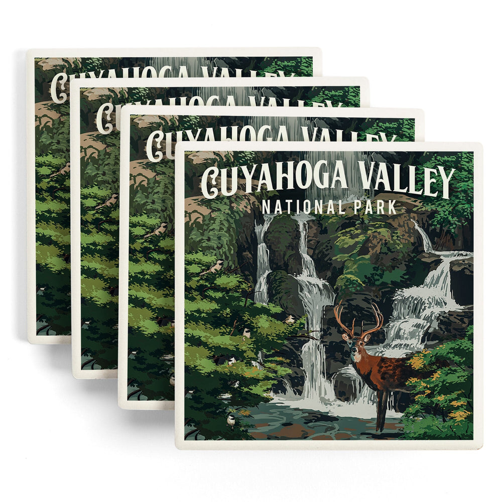 Cuyahoga Valley National Park, Ohio, Painterly National Park Series, Coasters Coasters Lantern Press