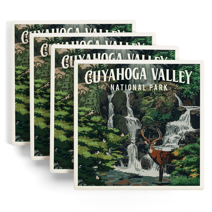 Cuyahoga Valley National Park, Ohio, Painterly National Park Series, Coasters Coasters Lantern Press