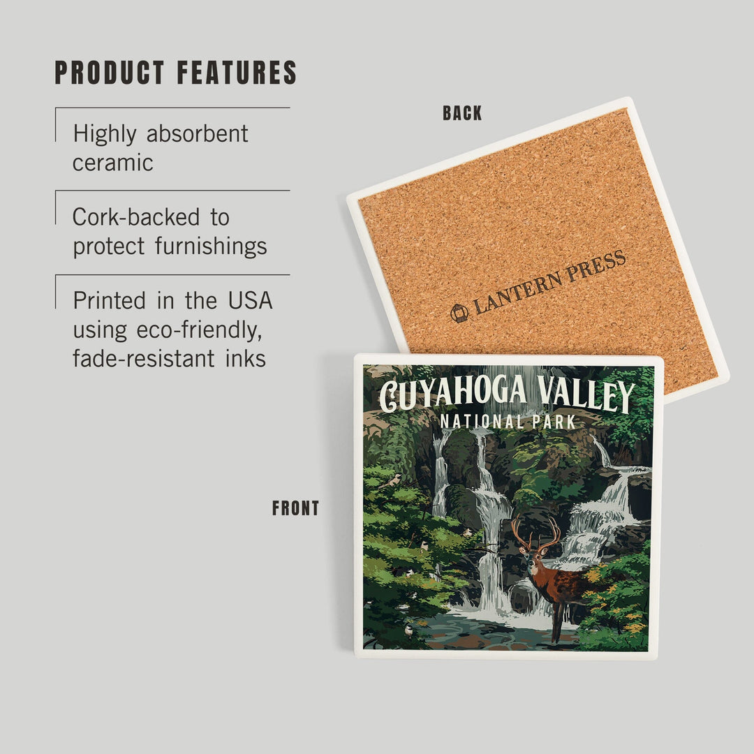 Cuyahoga Valley National Park, Ohio, Painterly National Park Series, Coasters Coasters Lantern Press