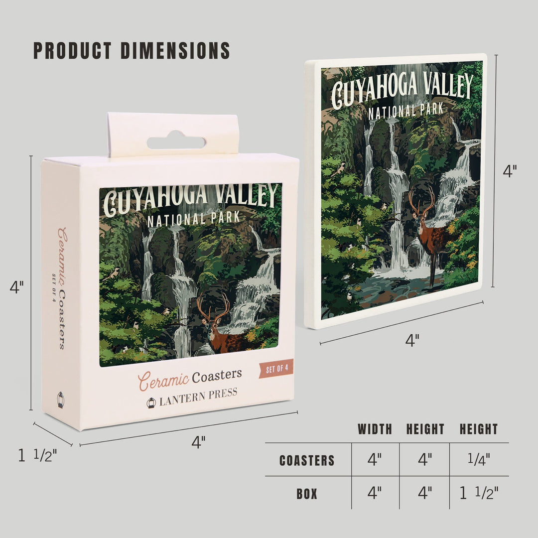 Cuyahoga Valley National Park, Ohio, Painterly National Park Series, Coasters Coasters Lantern Press