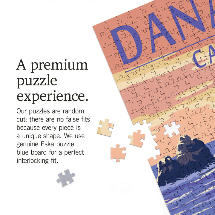 Dana Point, California, Woody on Beach, Jigsaw Puzzle - Lantern Press
