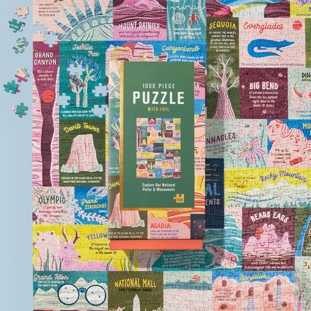 Lantern Press 1000 Piece Jigsaw Puzzle, Explore Our National Parks & Monuments