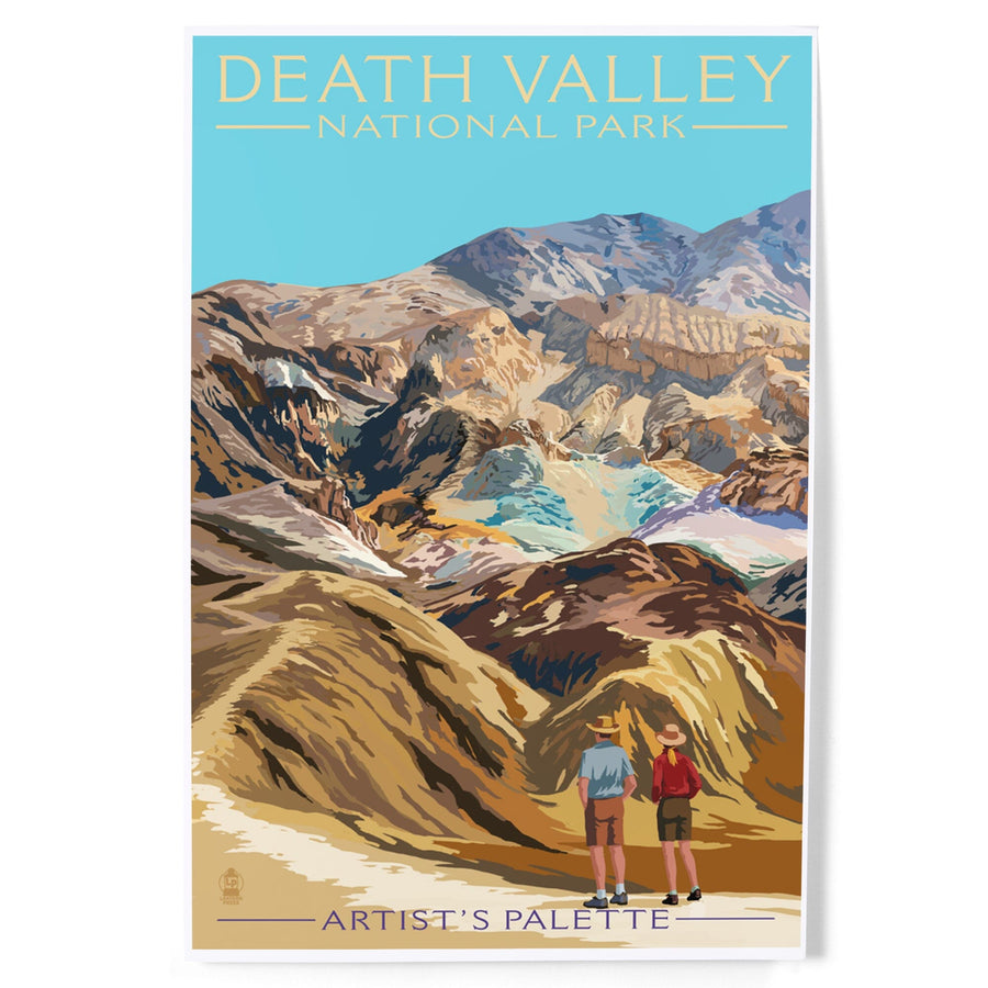 Death Valley National Park, California, Artist's Palette, Painterly Series, Art & Giclee Prints - Lantern Press