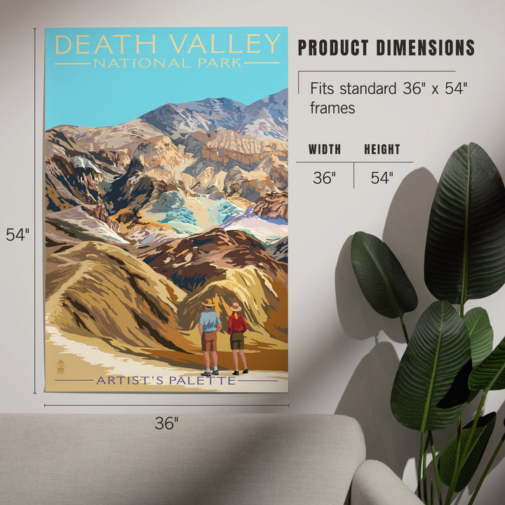 Death Valley National Park, California, Artist's Palette, Painterly Series, Art & Giclee Prints - Lantern Press