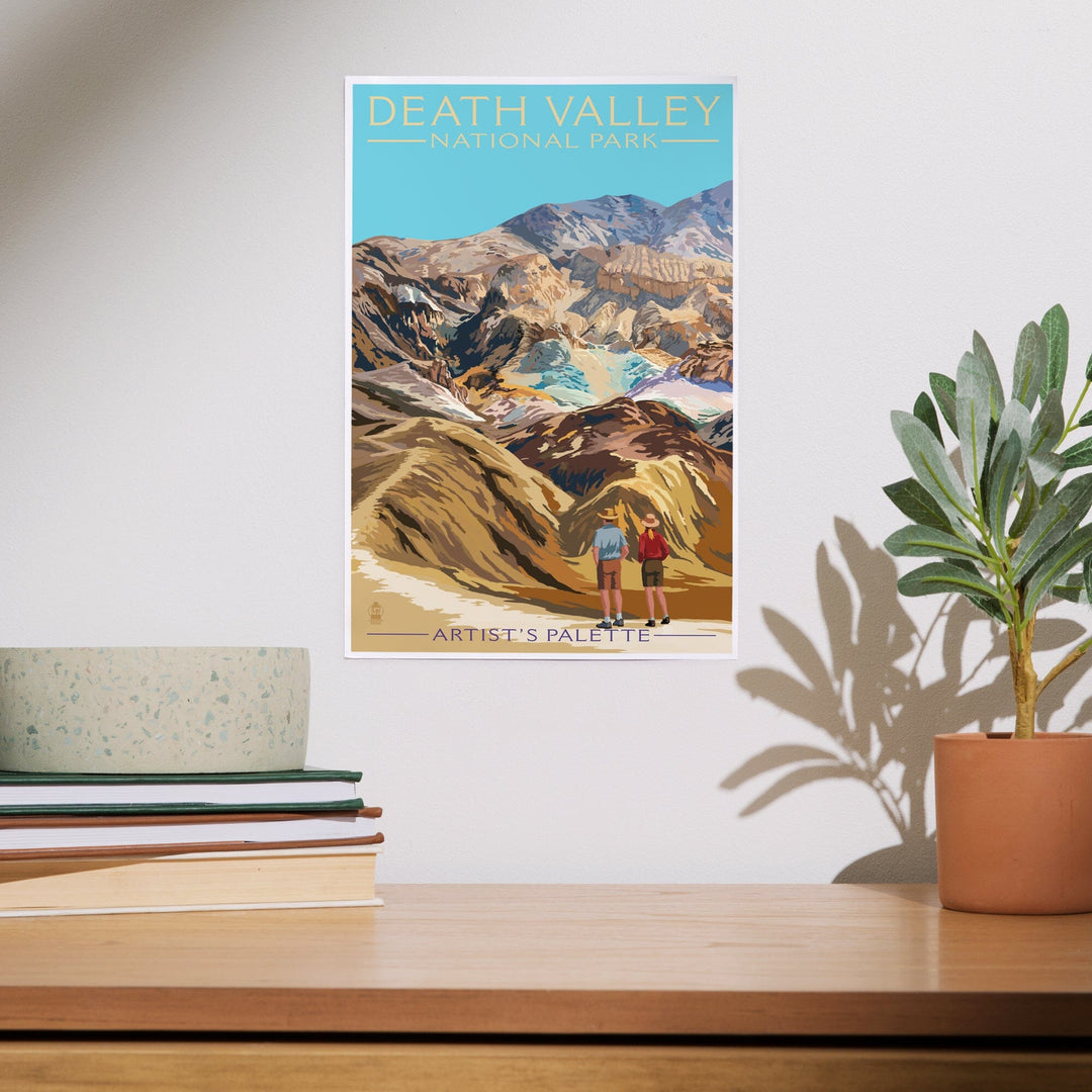 Death Valley National Park, California, Artist's Palette, Painterly Series, Art & Giclee Prints - Lantern Press