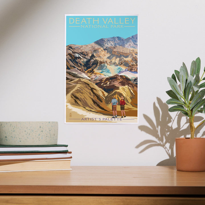 Death Valley National Park, California, Artist's Palette, Painterly Series, Art & Giclee Prints - Lantern Press