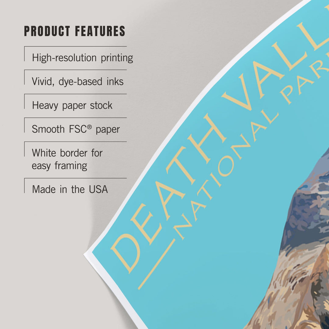 Death Valley National Park, California, Artist's Palette, Painterly Series, Art & Giclee Prints - Lantern Press