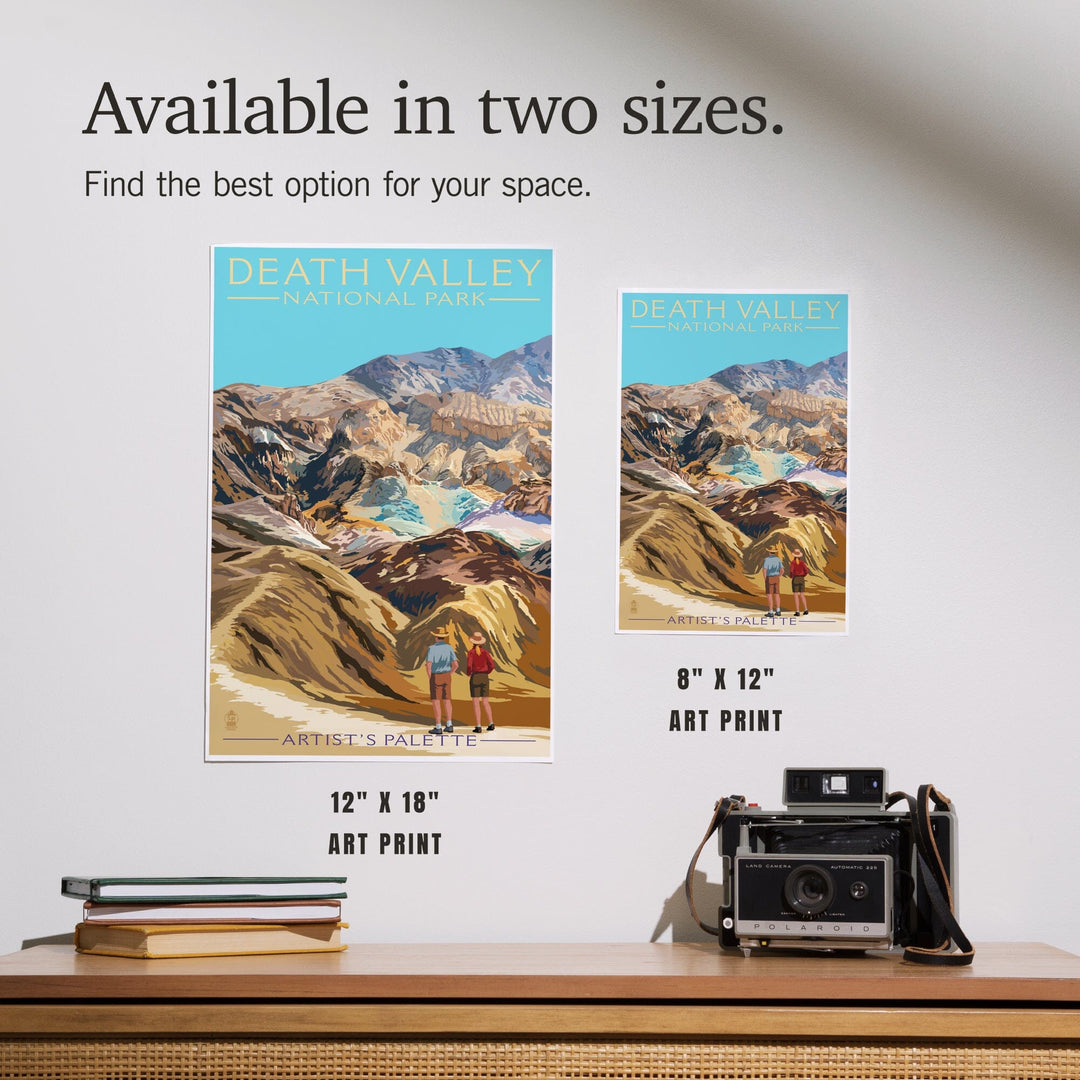 Death Valley National Park, California, Artist's Palette, Painterly Series, Art & Giclee Prints - Lantern Press