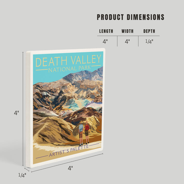 Death Valley National Park, California, Artist's Palette, Painterly Series, Coasters Coasters Lantern Press