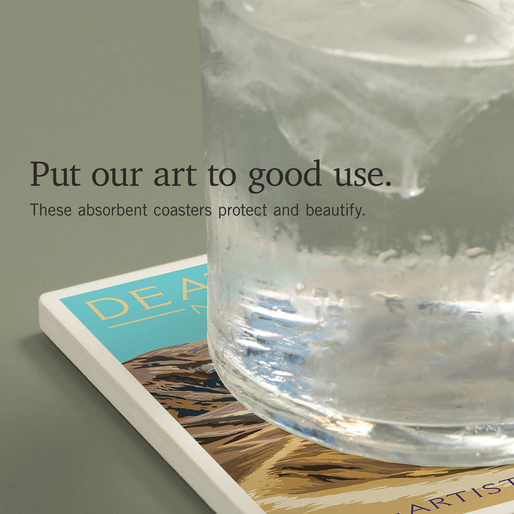 Death Valley National Park, California, Artist's Palette, Painterly Series, Coasters Coasters Lantern Press