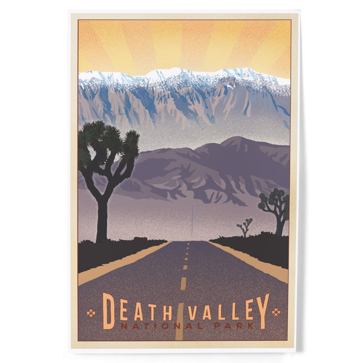 Death Valley National Park, California, Lithograph, Art & Giclee Prints - Lantern Press